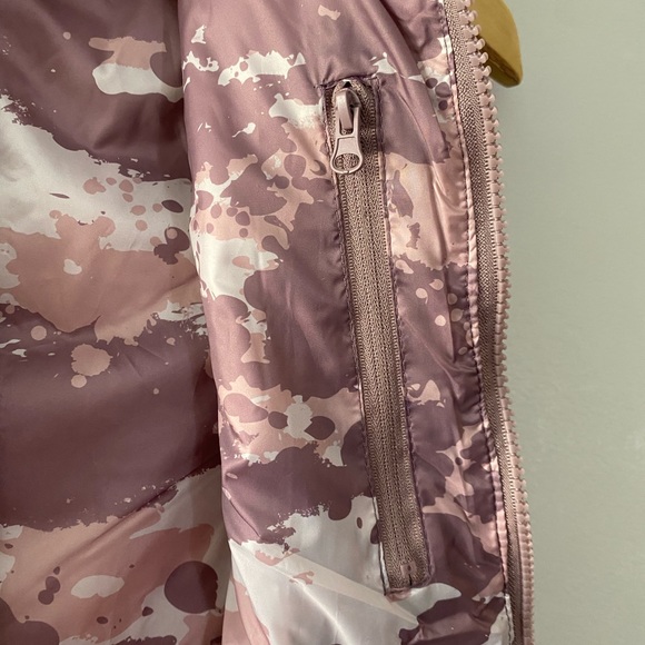 Sierra Designs sz M Pink Camo High Collar Zip Front Vest with Bungee Drawstring - Picture 5 of 11